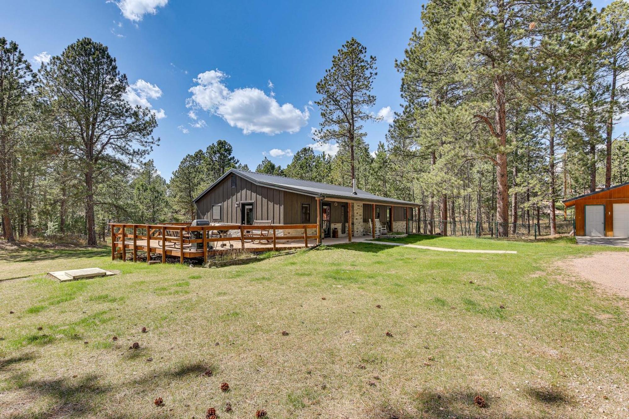 קאסטר Private Black Hills Home With Corral Horses Welcome מראה חיצוני תמונה